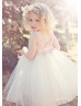 Sweetheart Neck Satin Tulle Elastic Back Adorable Flower Girl Dress